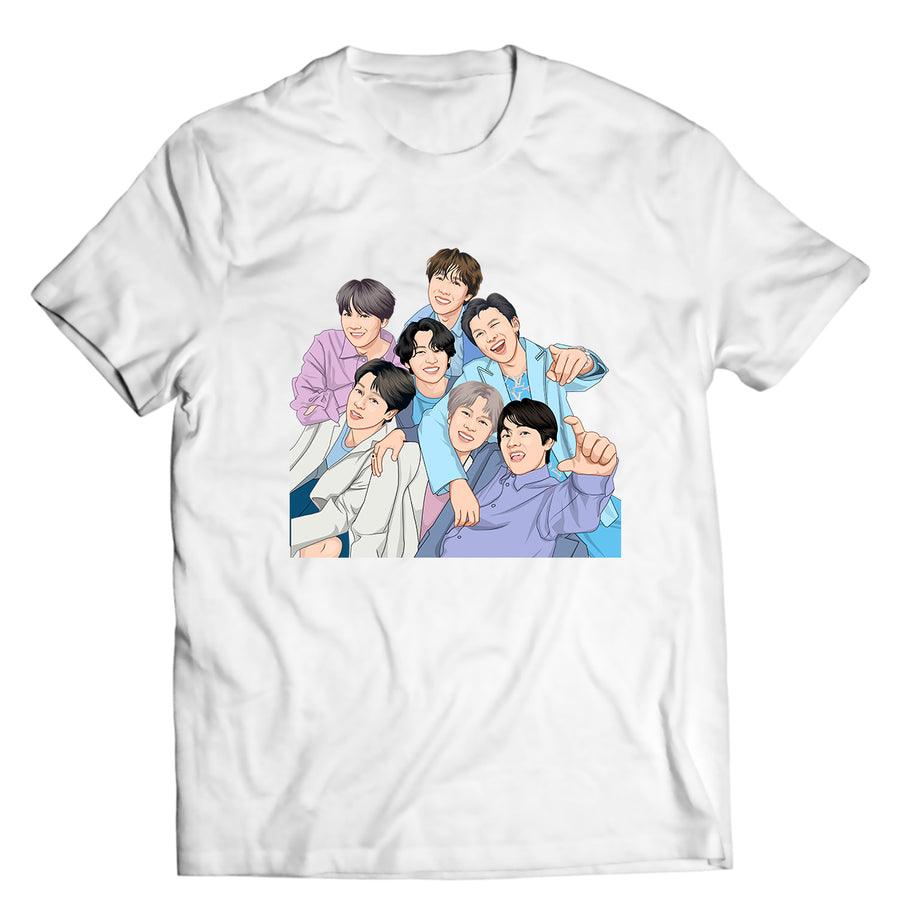 Unisex graphic T-shirt featuring an original music illustration