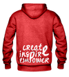 Red with Red Logo Hoodie - Street Rebirth Signature Brand - Create inspire Empower