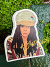 1 Badu Sticker – One 4 Inch Water Proof Vinyl Sticker – For Hydro Flask, Skateboard, Laptop, Planner, Car, Collecting, Gifting
