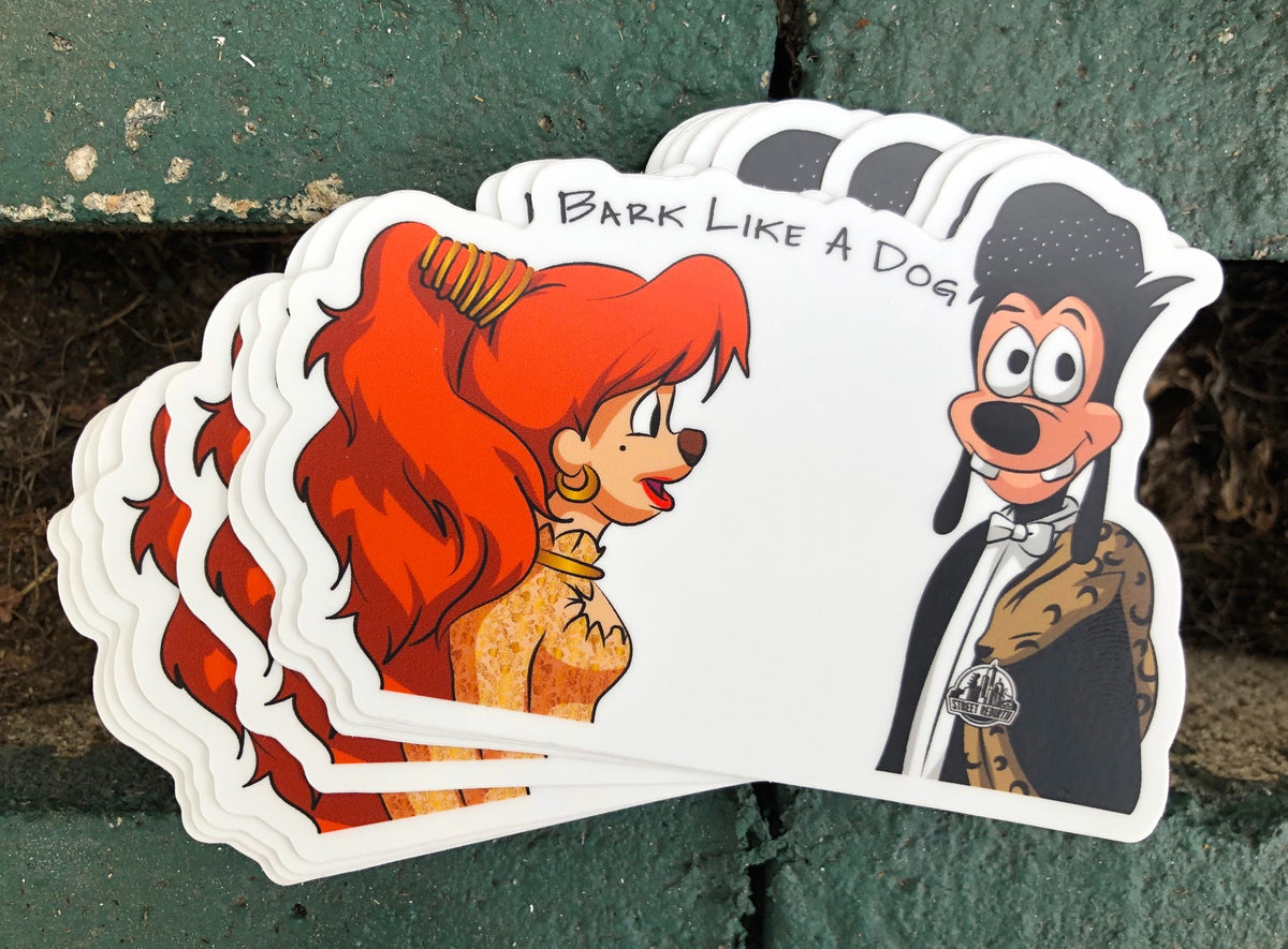 Bark Like a Dog Sticker – Max and Roxanne Reimagine Coming to America – One 4 Inch Water Proof Vinyl Sticker – For Hydro Flask, Skateboard, Laptop, Planner, Car, Collecting, Gifting