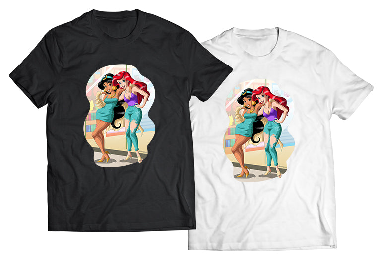 Best Friends At The Mall Shirt - Direct To Garment Quality Print - Unisex Shirt - Gift For Him or Her