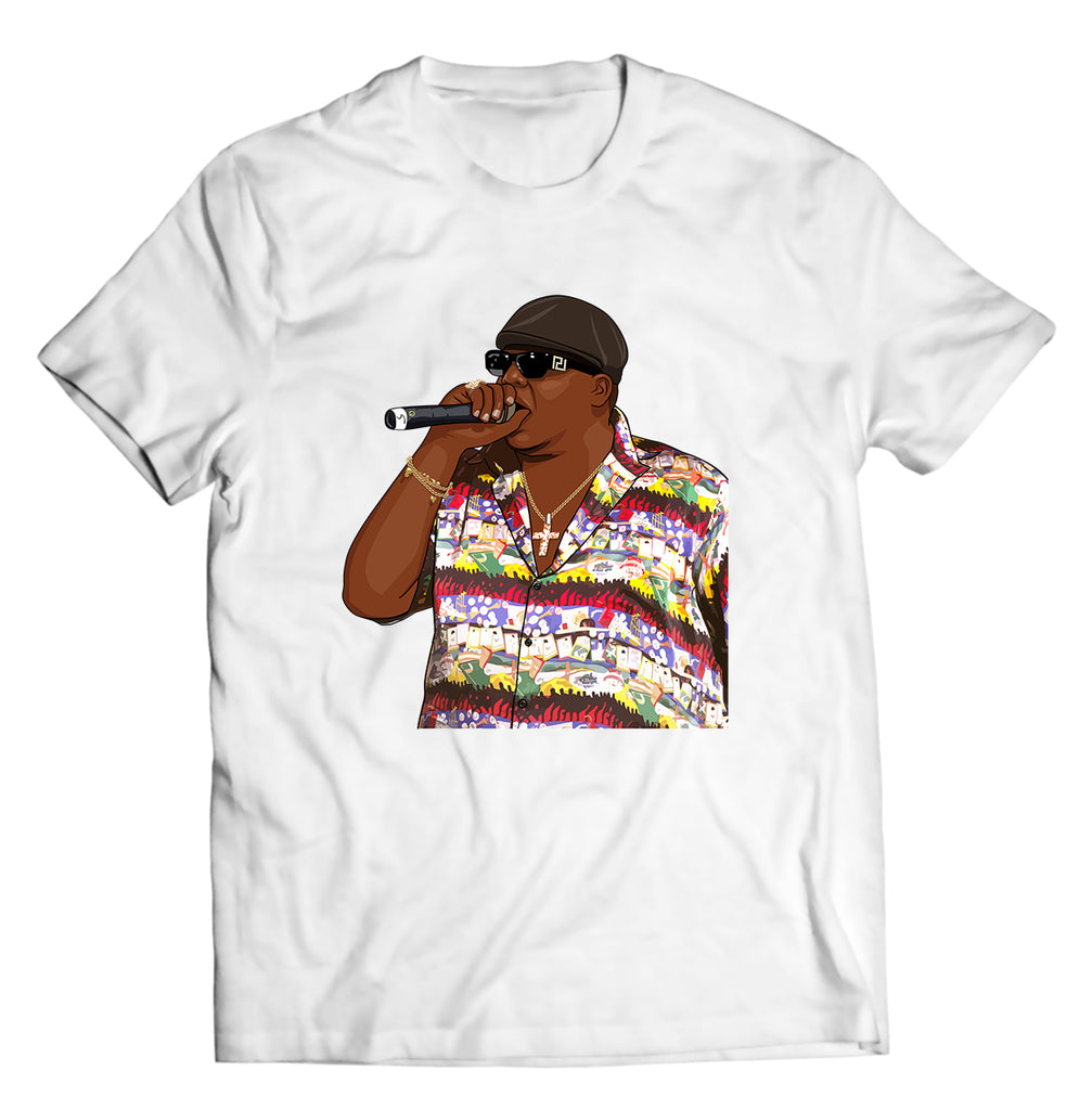 Biggie Smalls Rapping Shirt – Hip-Hop Legend Graphic Tee – Rap