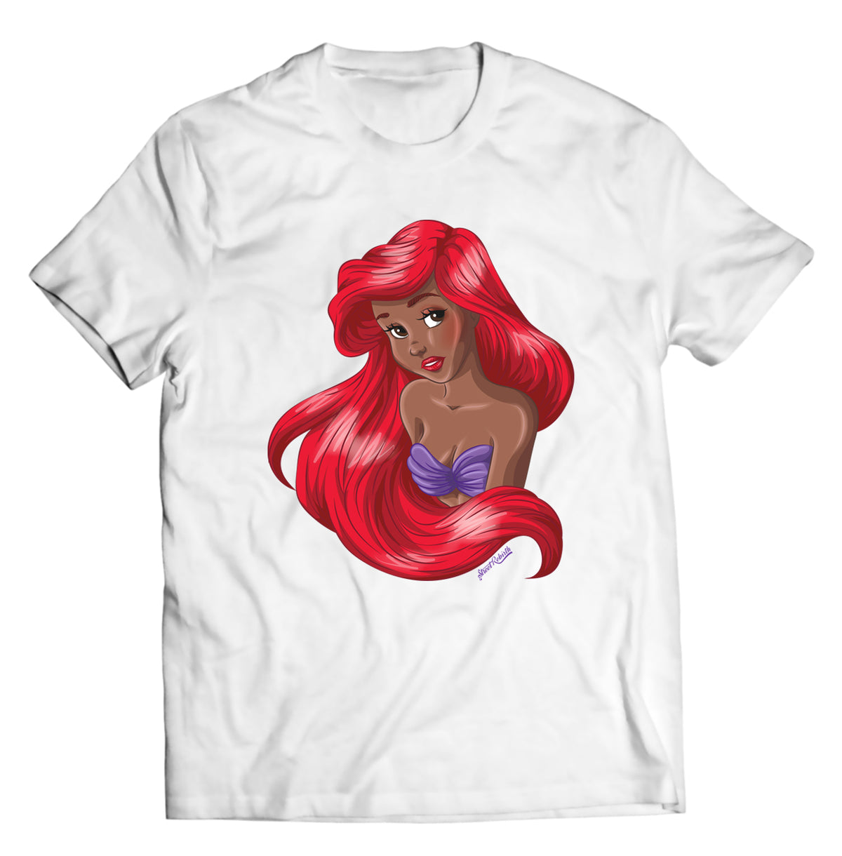 Black Mermaid Shirt - Direct To Garment Quality Print - Unisex Shirt - Gift For Him or Her