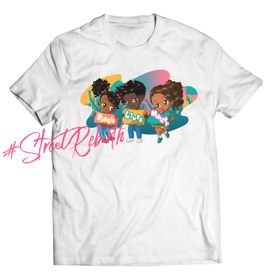 Unisex graphic T-shirt featuring an original colorful illustration