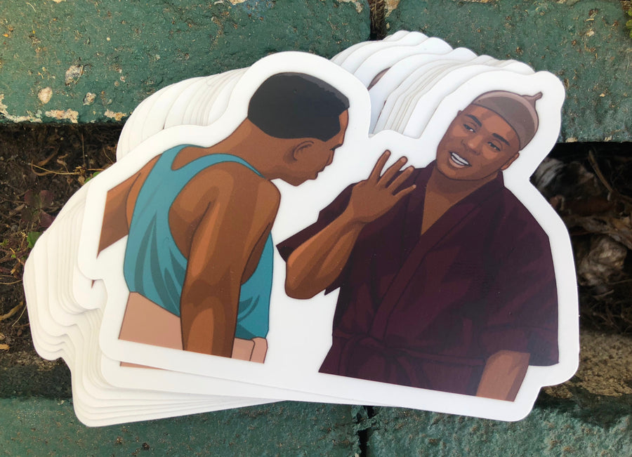 90s sitcom fifth floor neighbor comedy character sticker