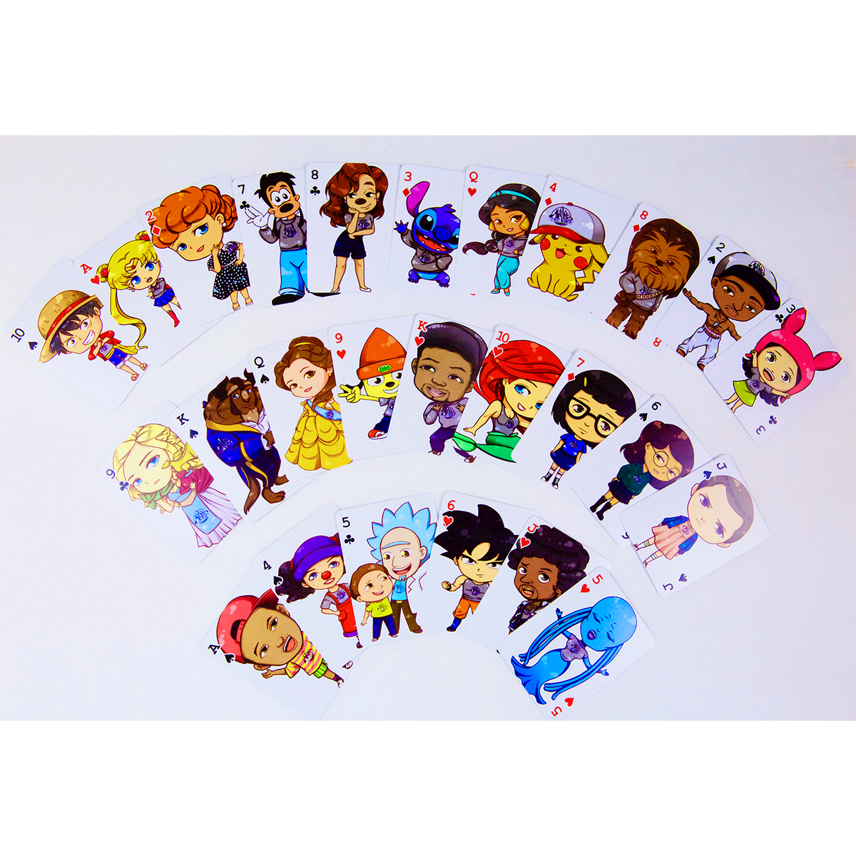 Street Rebirth Card Deck - Fun Sizes Playing Cards 2” x 2.75” 54 Cards - Miniature Cards