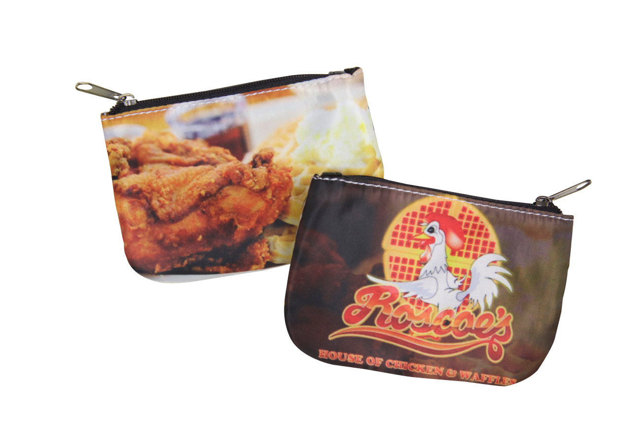 Chicken Waffles Coin Purse - Mini Hand Bag - Travel Pocket Wallet For Change And Accessories