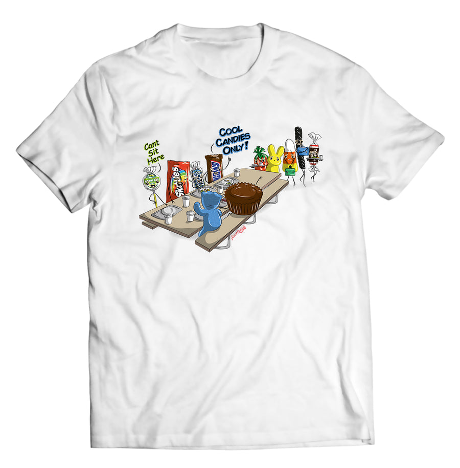 Unisex graphic T-shirt featuring an original humorous illustration