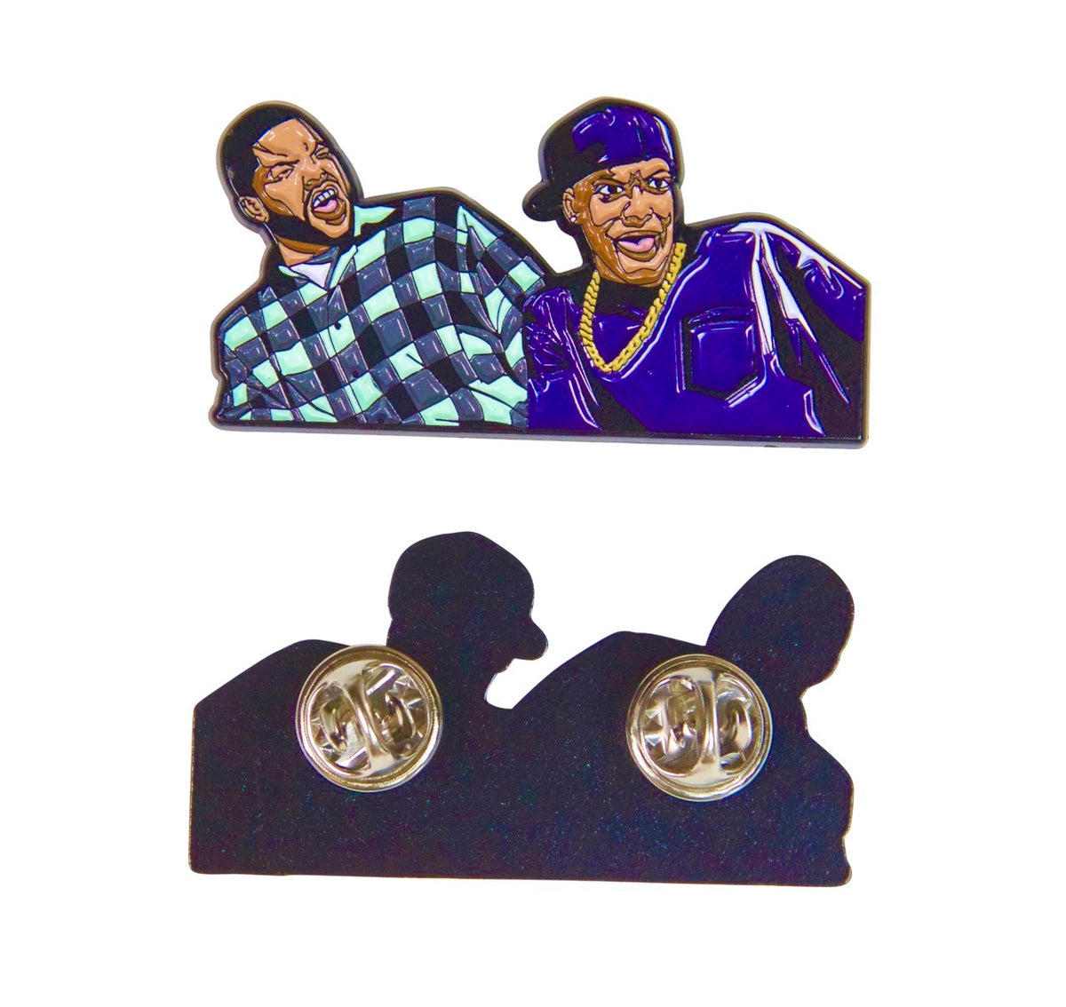 Craig and Smokey “Daaaaamn!” Pose Enamel Pin – Iconic Friday Movie Collectible
