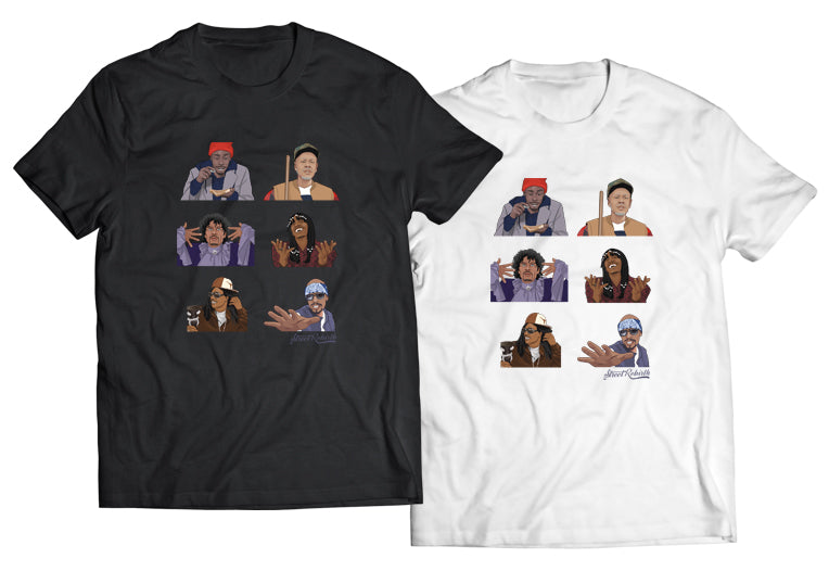 Chappelle’s Show Legends DTG-Printed Shirt – Iconic Dave Chappelle Characters
