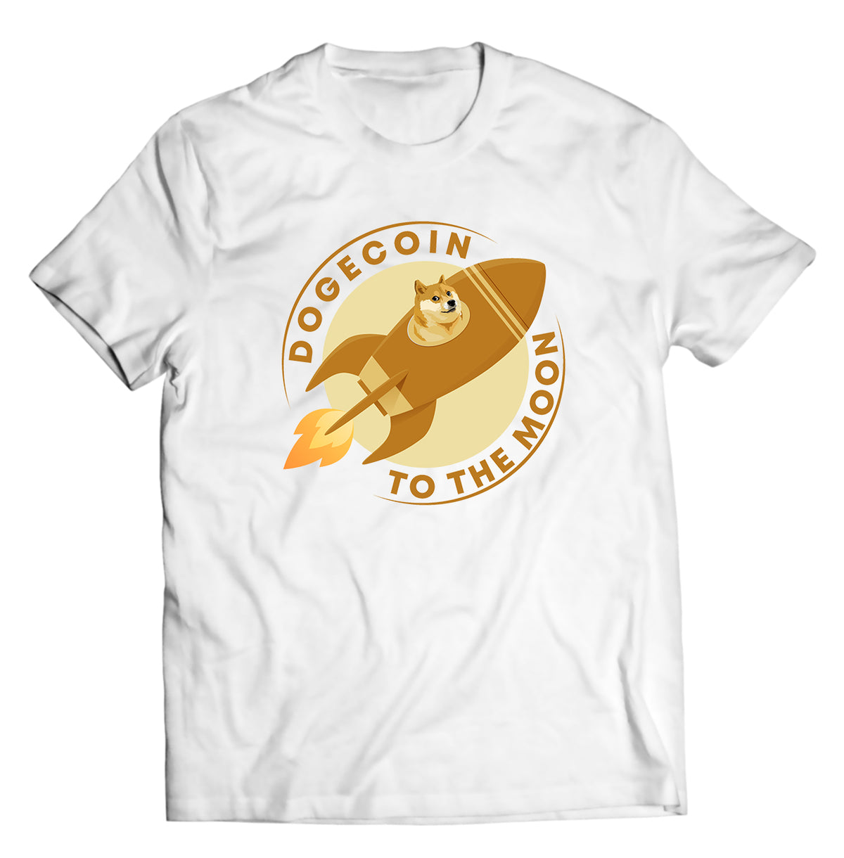 Doge Dogecoin To The Moon Shirt - Direct To Garment Quality Print - Unisex Shirt - Gift For Him or Her