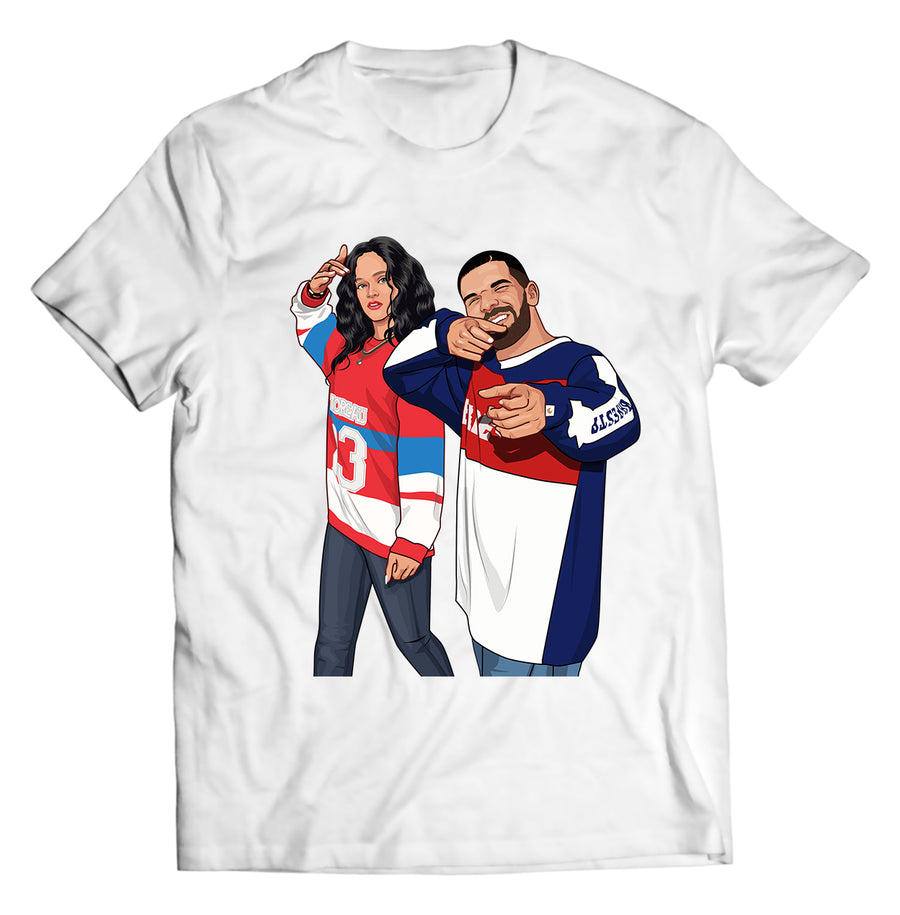 Unisex graphic T-shirt featuring an original hip hop music illustration