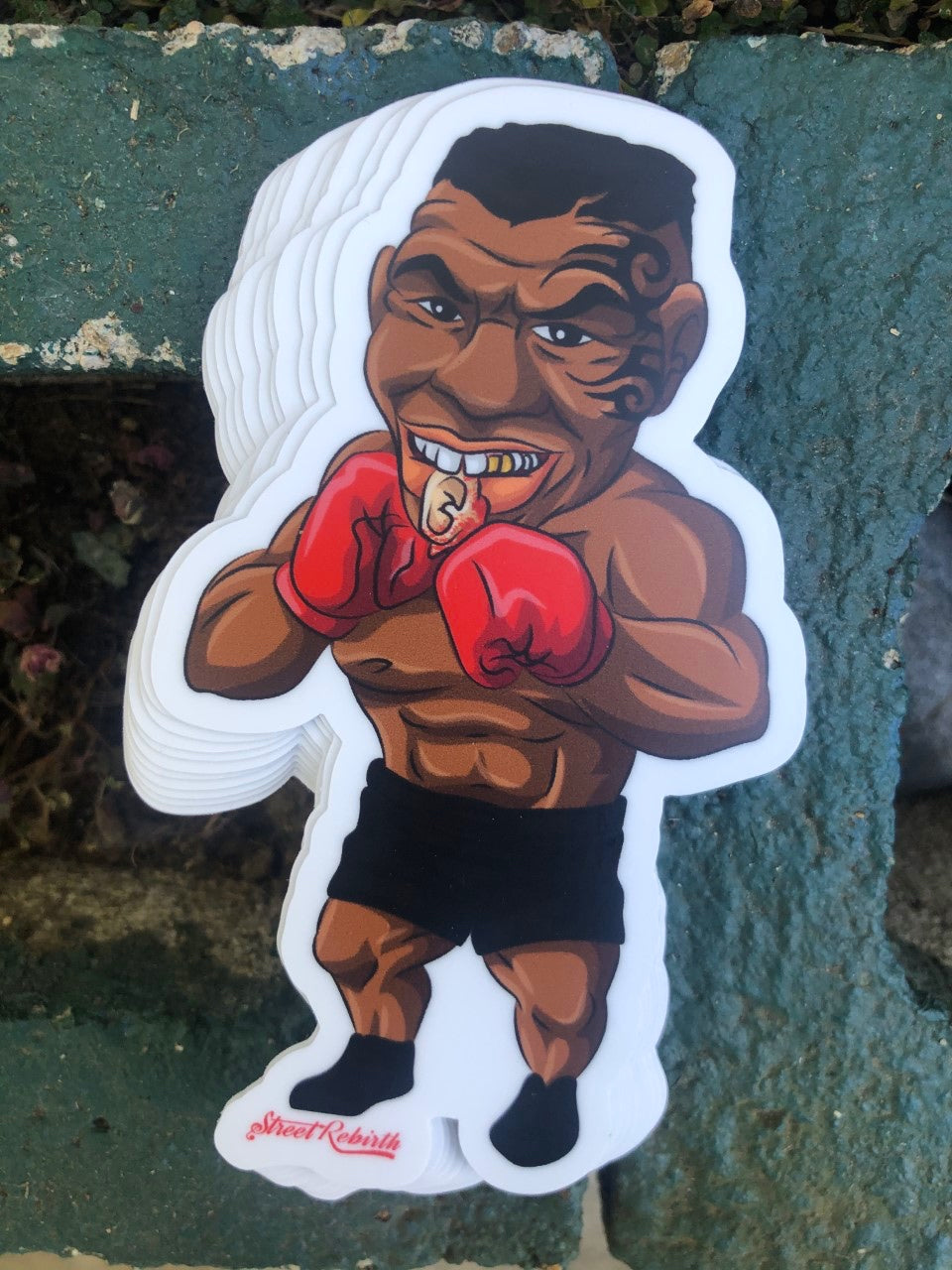 Mike Tyson Ear Bite Vinyl Sticker – A Hilarious Nod to Boxing’s Most Infamous Moment