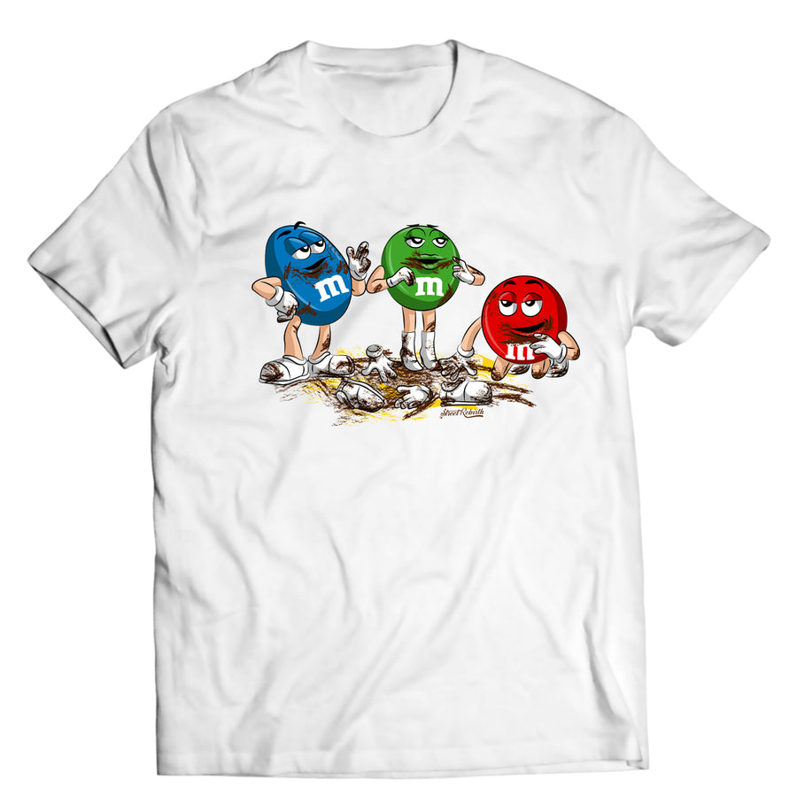 Unisex graphic T-shirt featuring an original spooky humorous illustration