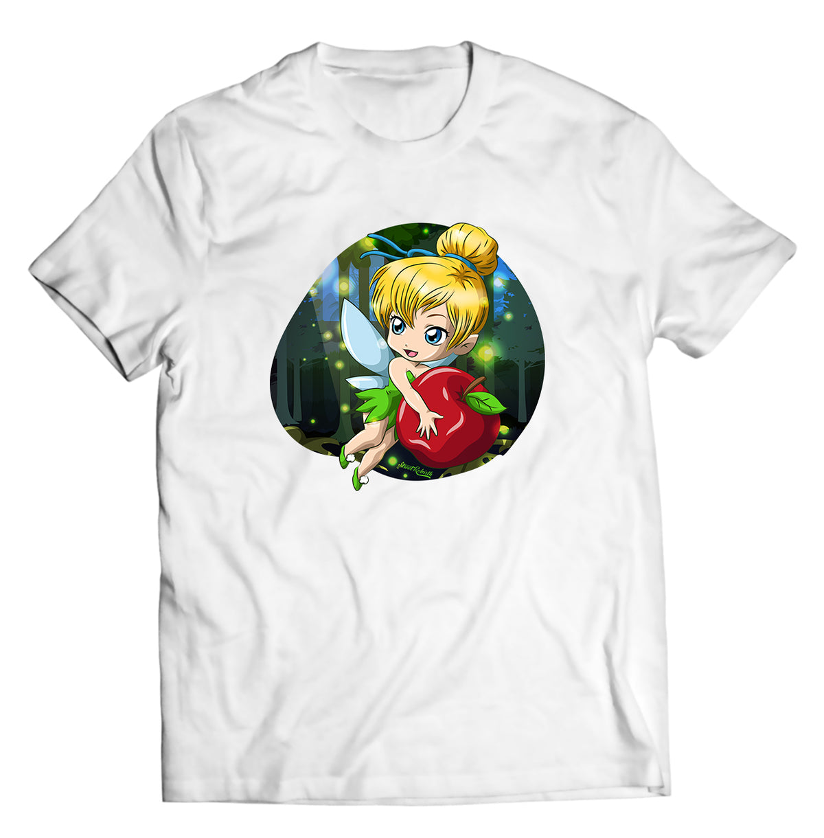 Fairy With Apple Shirt - Direct To Garment Quality Print - Unisex Shirt - Gift For Him or Her