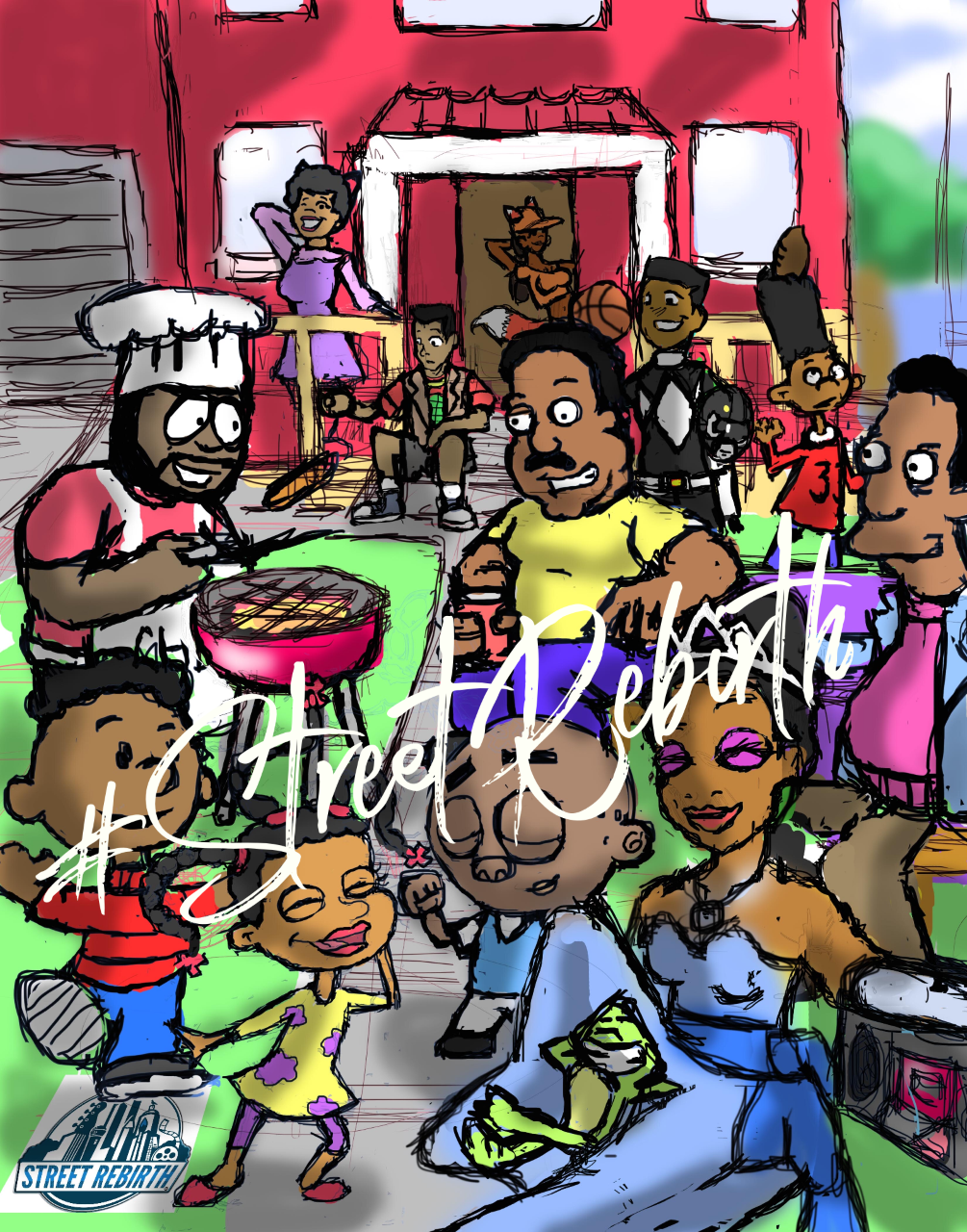 Favorite Popular Token Black Characters Art Print - Gloss Photo Paper Wall Decor - 8.5x11 or Framed 11x14