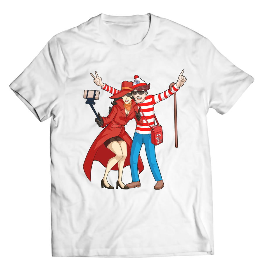 Unisex graphic T-shirt featuring an original humorous illustration