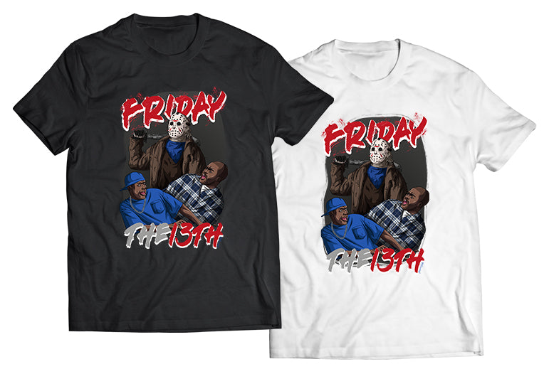 Daaaamn, Jason! – Friday the 13th x Friday Mashup Graphic Tee (Horror Comedy Crossover Shirt)