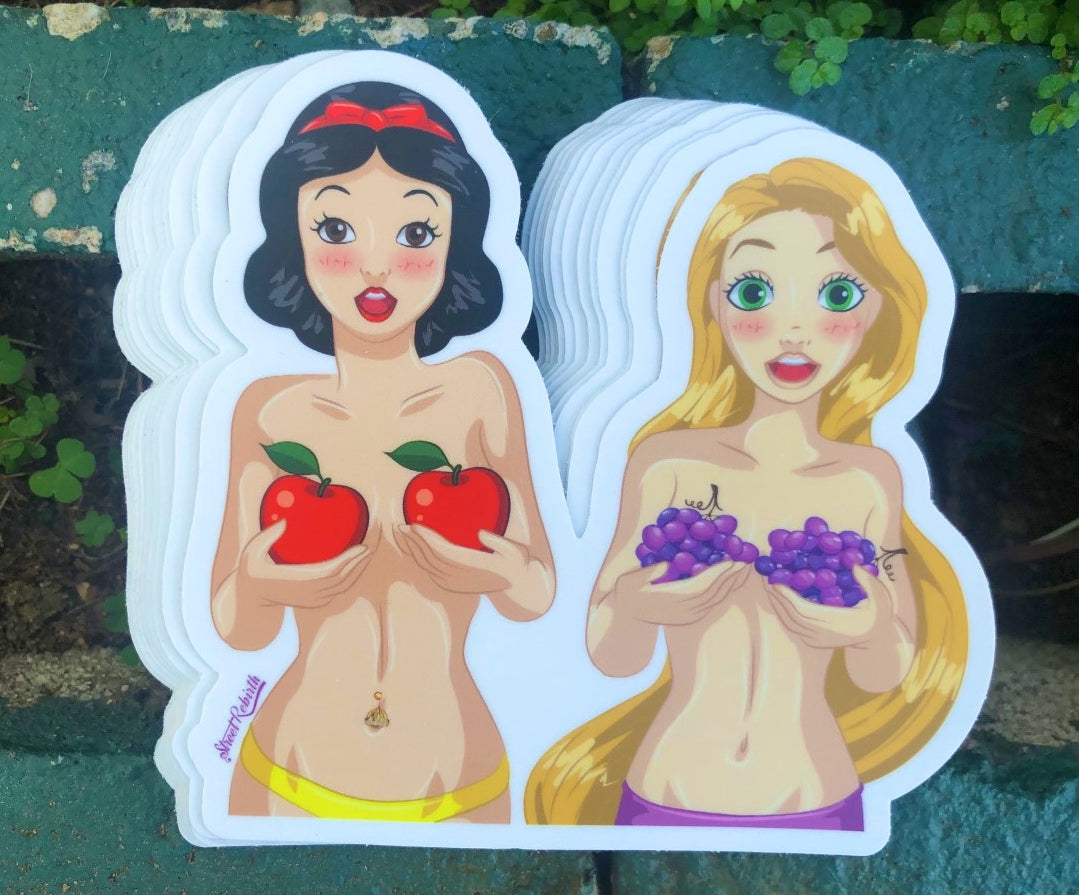 Royal Sexy Vibes Vinyl Sticker – Bikini Bottoms and Fruit Glam