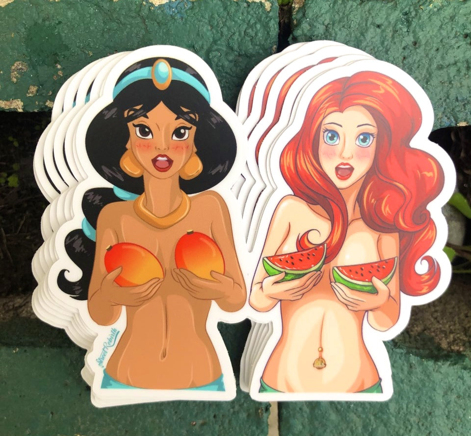 Royal Sexy Vibes Vinyl Sticker – Bikini Bottoms and Fruit Glam