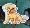 1 Golder Retriever Sticker – One 4 Inch Water Proof Vinyl Sticker – For Hydro Flask, Skateboard, Laptop, Planner, Car, Collecting, Gifting