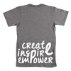 Grey Shirt with Red Logo- Street Rebirth Signature Brand - Create inspire Empower