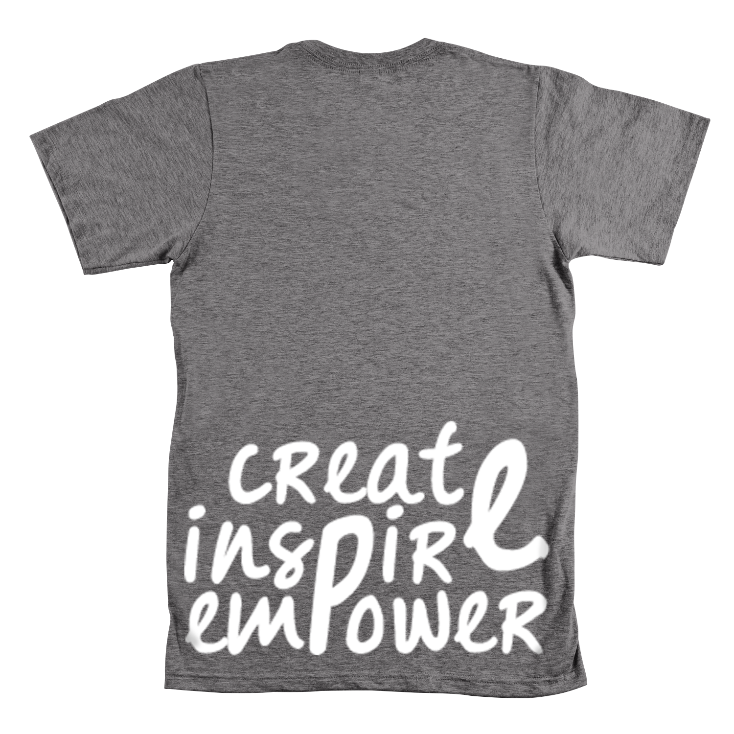 Grey Shirt with Blue Logo- Street Rebirth Signature Brand - Create inspire Empower