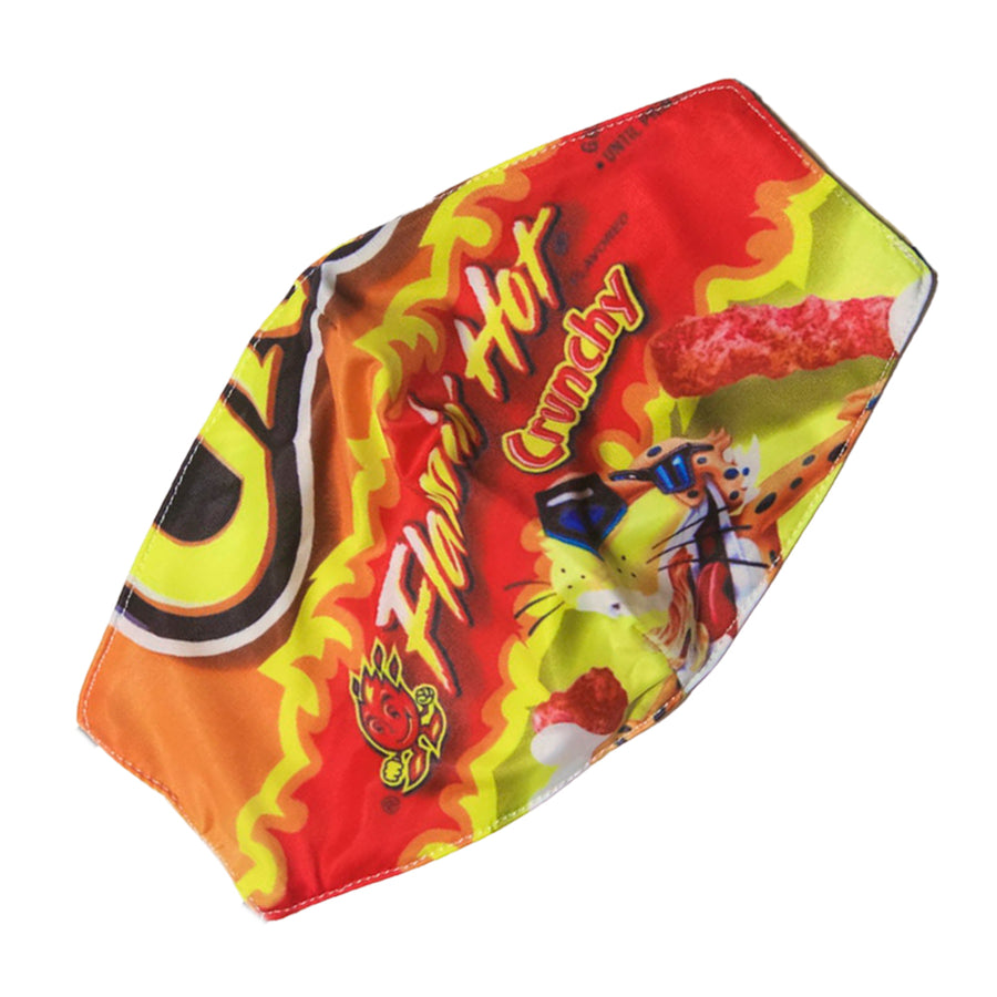 Reusable fashion face mask with an original humorous printed design
