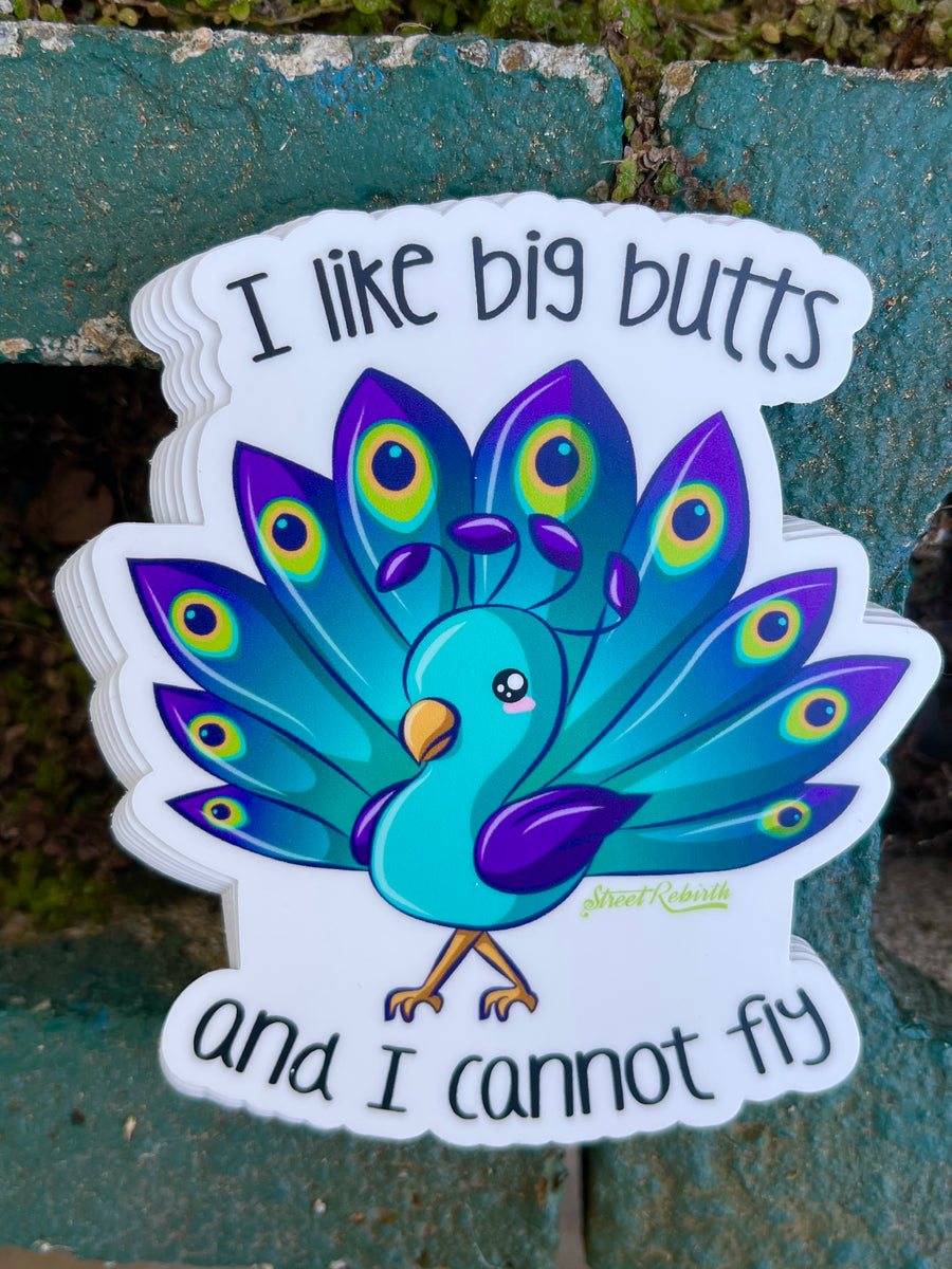 Waterproof vinyl sticker featuring an original hip hop music humorous illustration