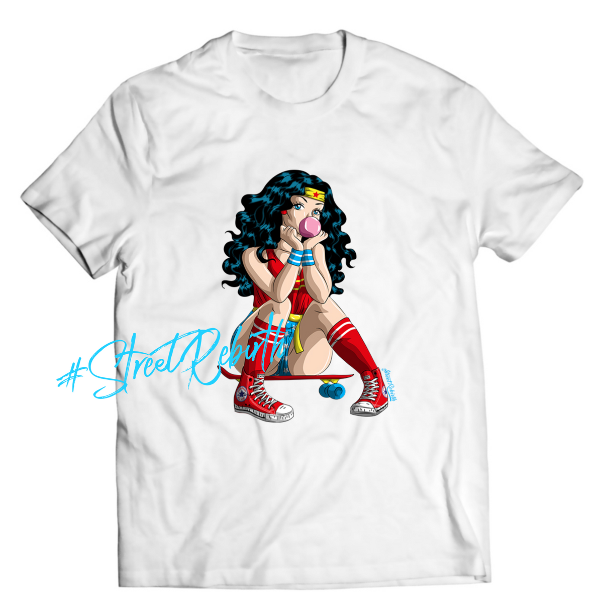 Wonder Woman Skater Girl Shirt – Superhero Meets Street Style