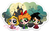 Powerpuff Girls As Hocus Pocus Halloween Costumes Series Sticker – One 4 Inch Water Proof Vinyl Sticker – For Hydro Flask, Skateboard, Laptop, Planner, Car, Collecting, Gifting