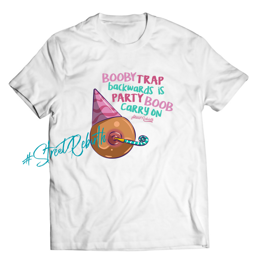 Unisex graphic T-shirt featuring an original humorous illustration