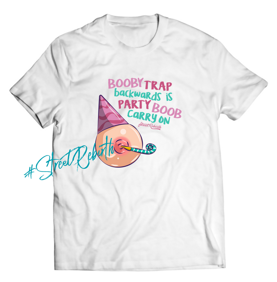 Unisex graphic T-shirt featuring an original humorous illustration