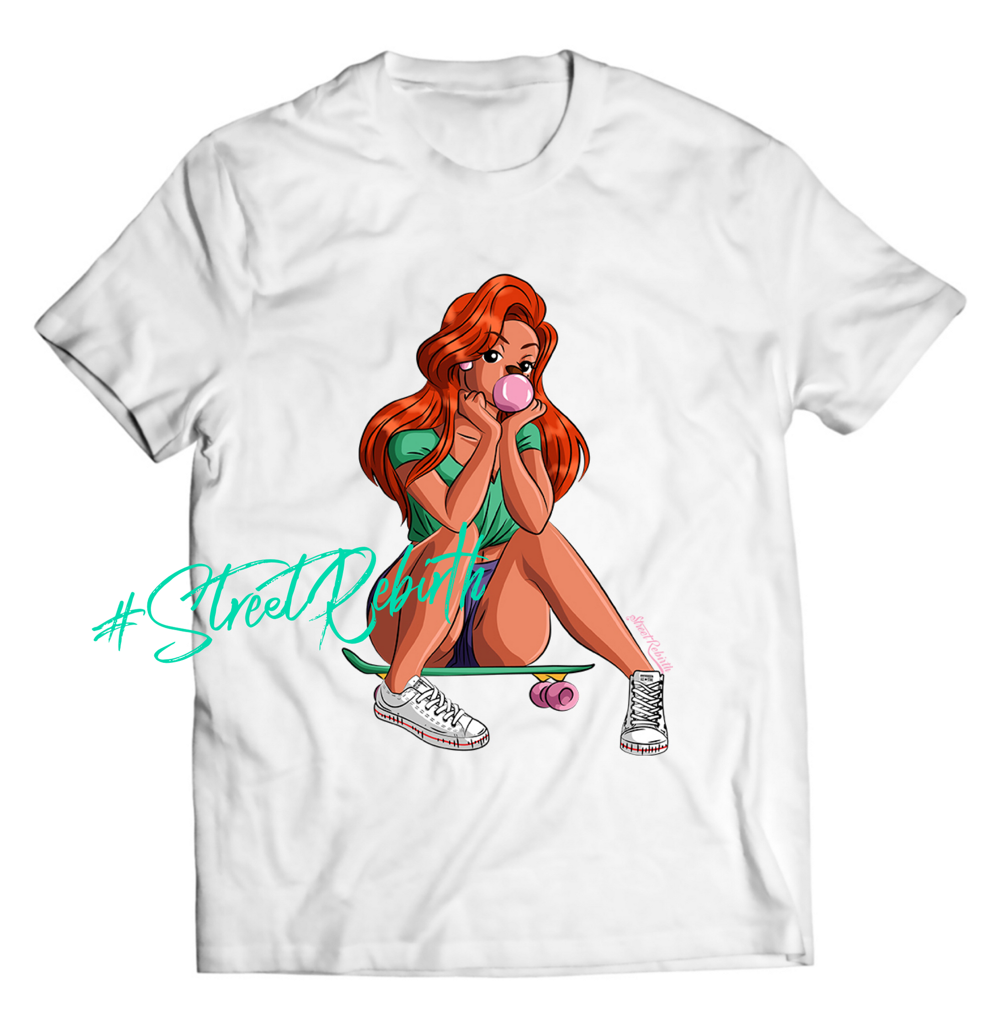 Skater Roxanne Shirt - Direct To Garment Quality Print - Unisex Shirt - Gift For Him or Her