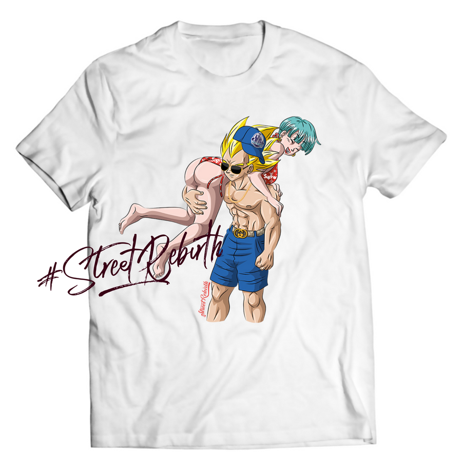 Unisex graphic T-shirt featuring an original cartoon-style tropical illustration