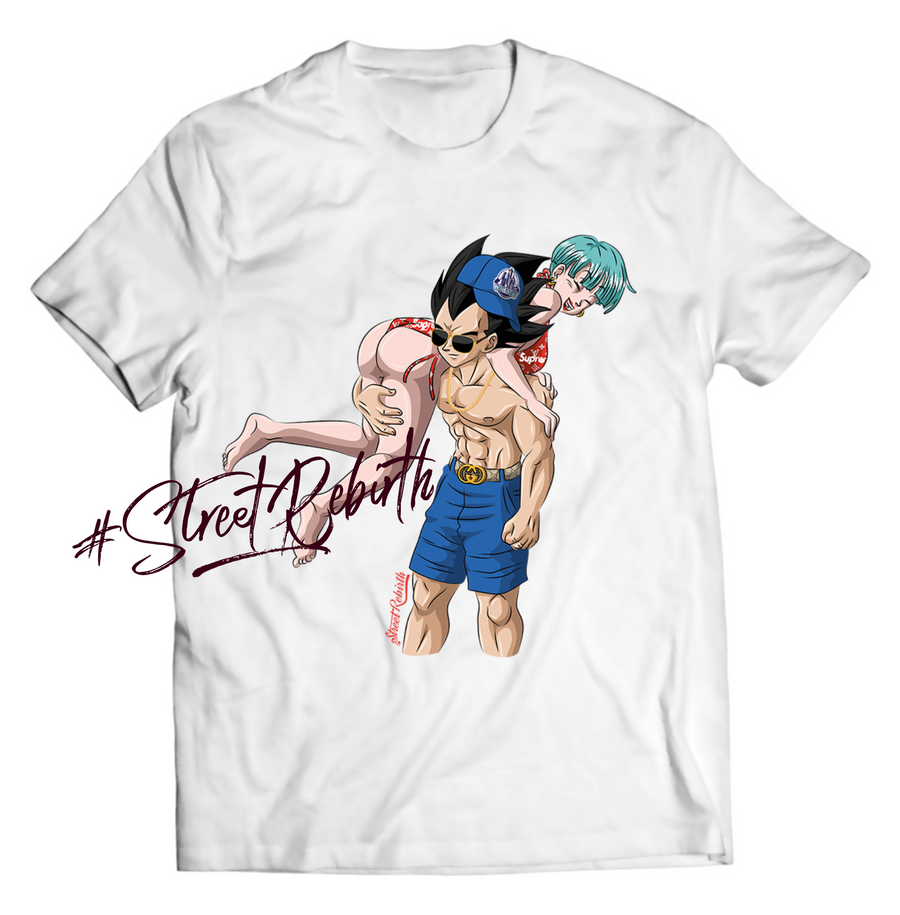 Unisex graphic T-shirt featuring an original cartoon-style tropical illustration