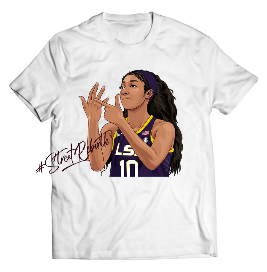 Unisex graphic T-shirt featuring an original basketball illustration