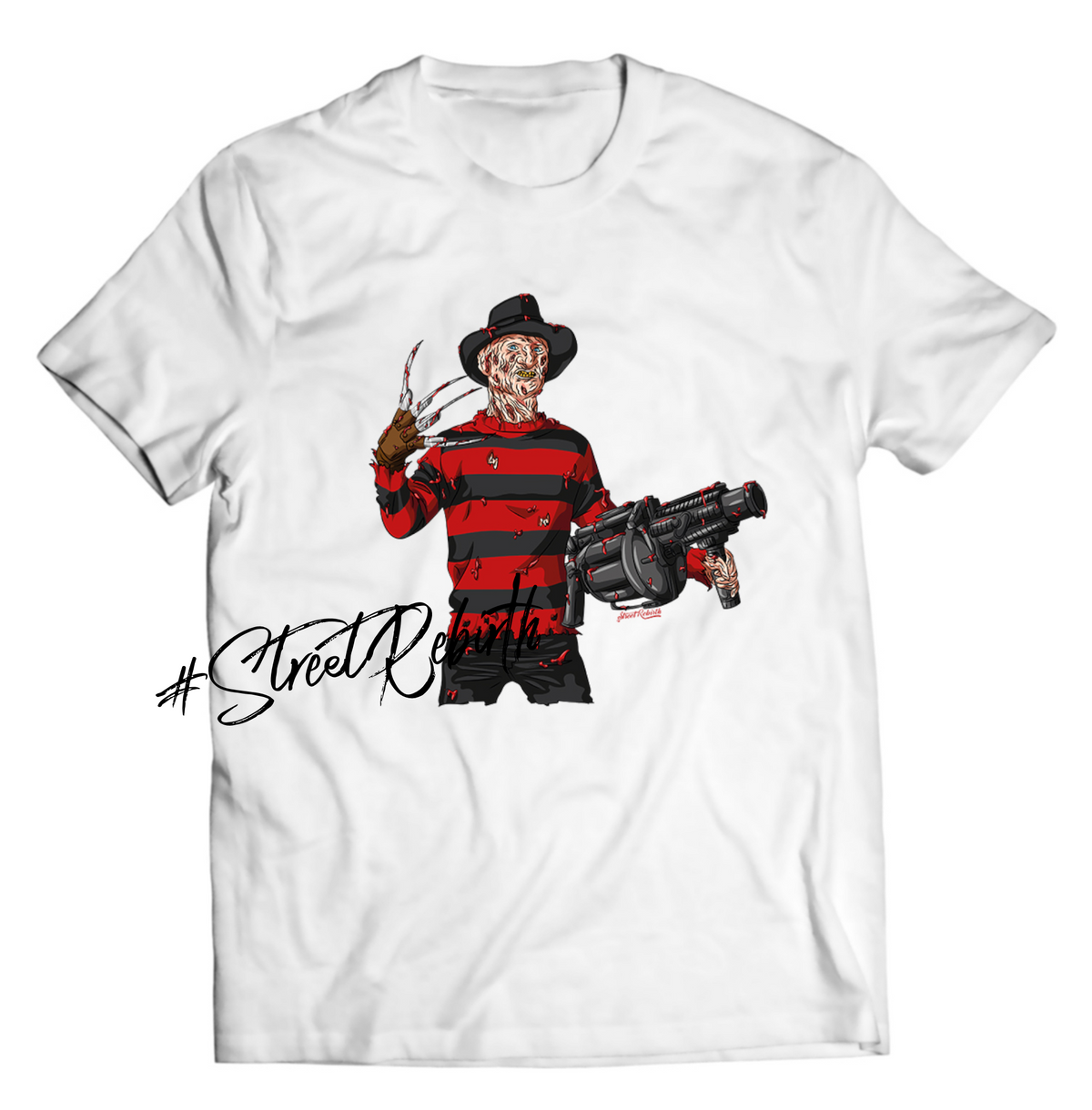 Freddy With Grenade Launcher Shirt - Direct To Garment Quality Print - Unisex Shirt - Gift For Him or Her