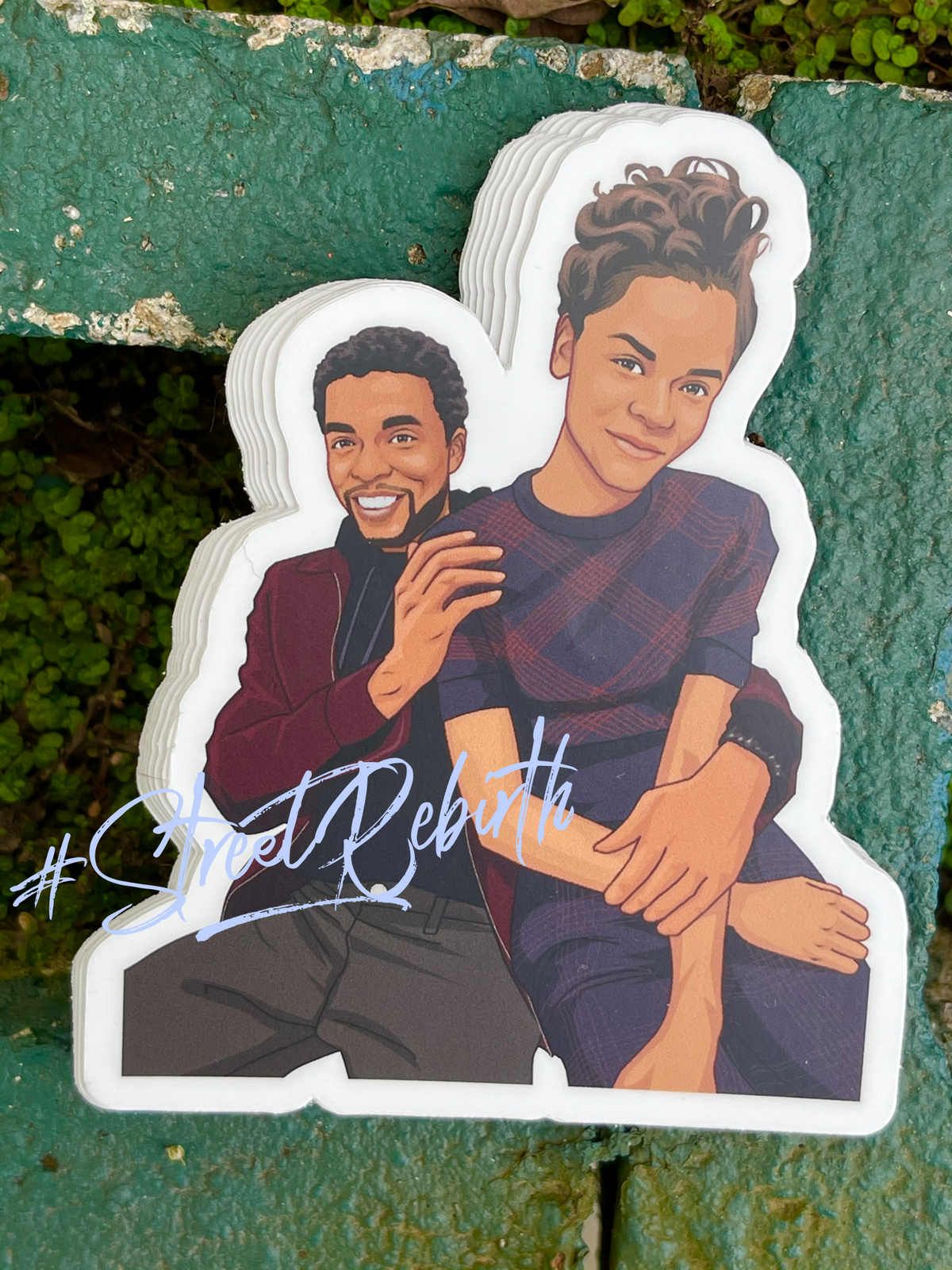 Royal Siblings Vinyl Sticker – A Tribute to Power, Genius, and Unity