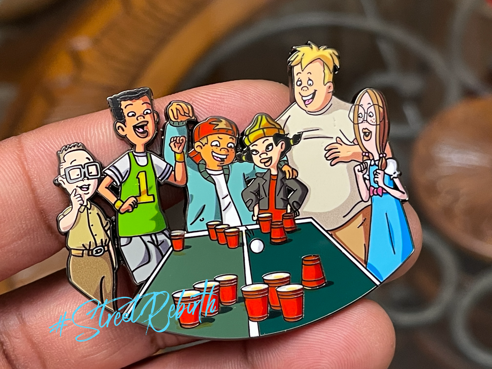 Recess Crew Beer Pong Enamel Pin – A Grown-Up Twist on 90s Nostalgia