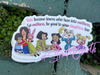 1 Mothers Be Good To Your Daughters Too Sticker – One 4 Inch Water Proof Vinyl Sticker – For Hydro Flask, Skateboard, Laptop, Planner, Car, Collecting, Gifting - Happy Mothers Day