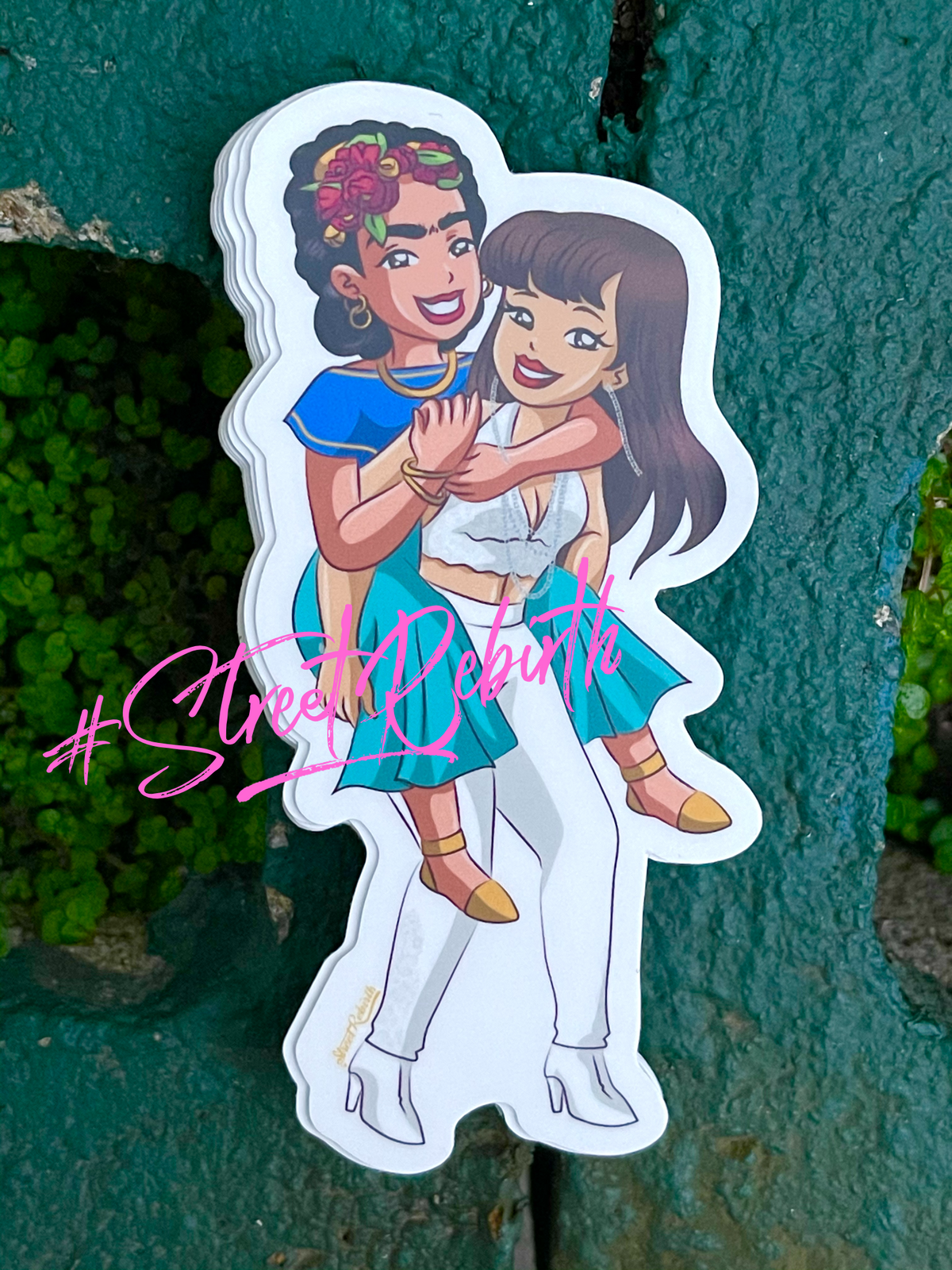 1 Selena Latina BFFs Sticker – One 4 Inch Water Proof Vinyl Sticker – For Hydro Flask, Skateboard, Laptop, Planner, Car, Collecting, Gifting