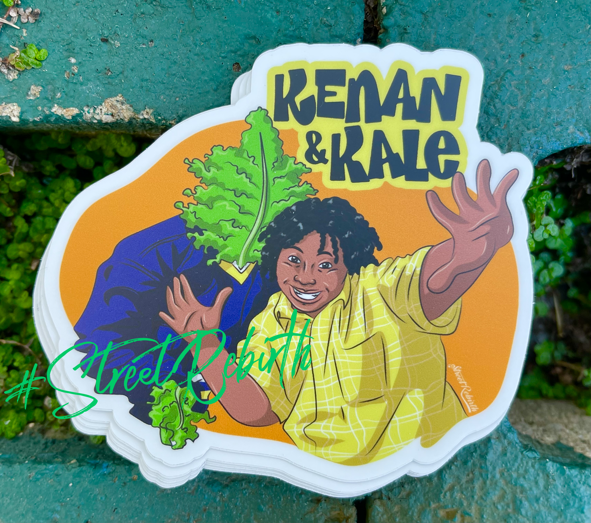 1 Kenan And Kale Sticker – One 4 Inch Water Proof Vinyl Sticker – For Hydro Flask, Skateboard, Laptop, Planner, Car, Collecting, Gifting