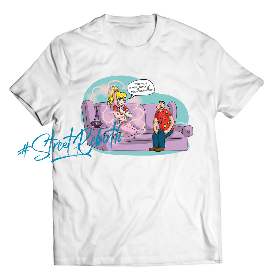 Unisex graphic T-shirt featuring an original animal-themed humorous cartoon-style illustration