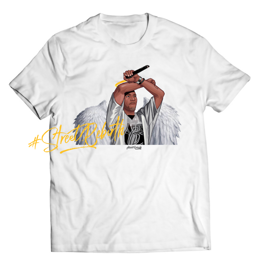 Unisex graphic T-shirt featuring an original hip hop music illustration