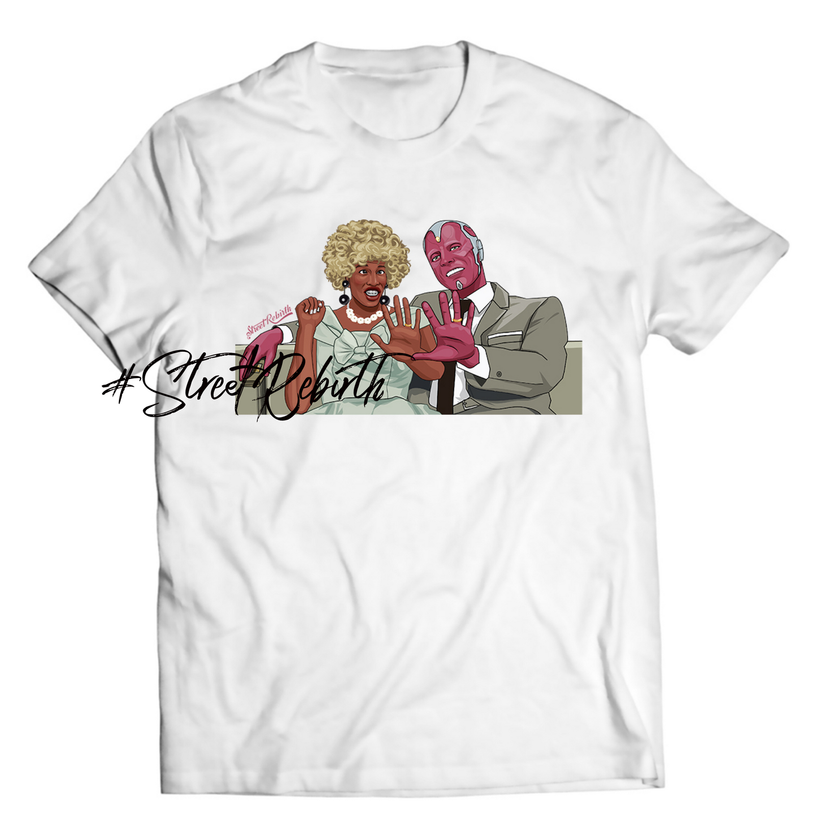 La Wanda and Vision Shirt – The Ultimate Mashup of Comedy and Superheroes