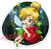 Fairy With Apple Sticker – One 4 Inch Water Proof Vinyl Sticker – For Hydro Flask, Skateboard, Laptop, Planner, Car, Collecting, Gifting