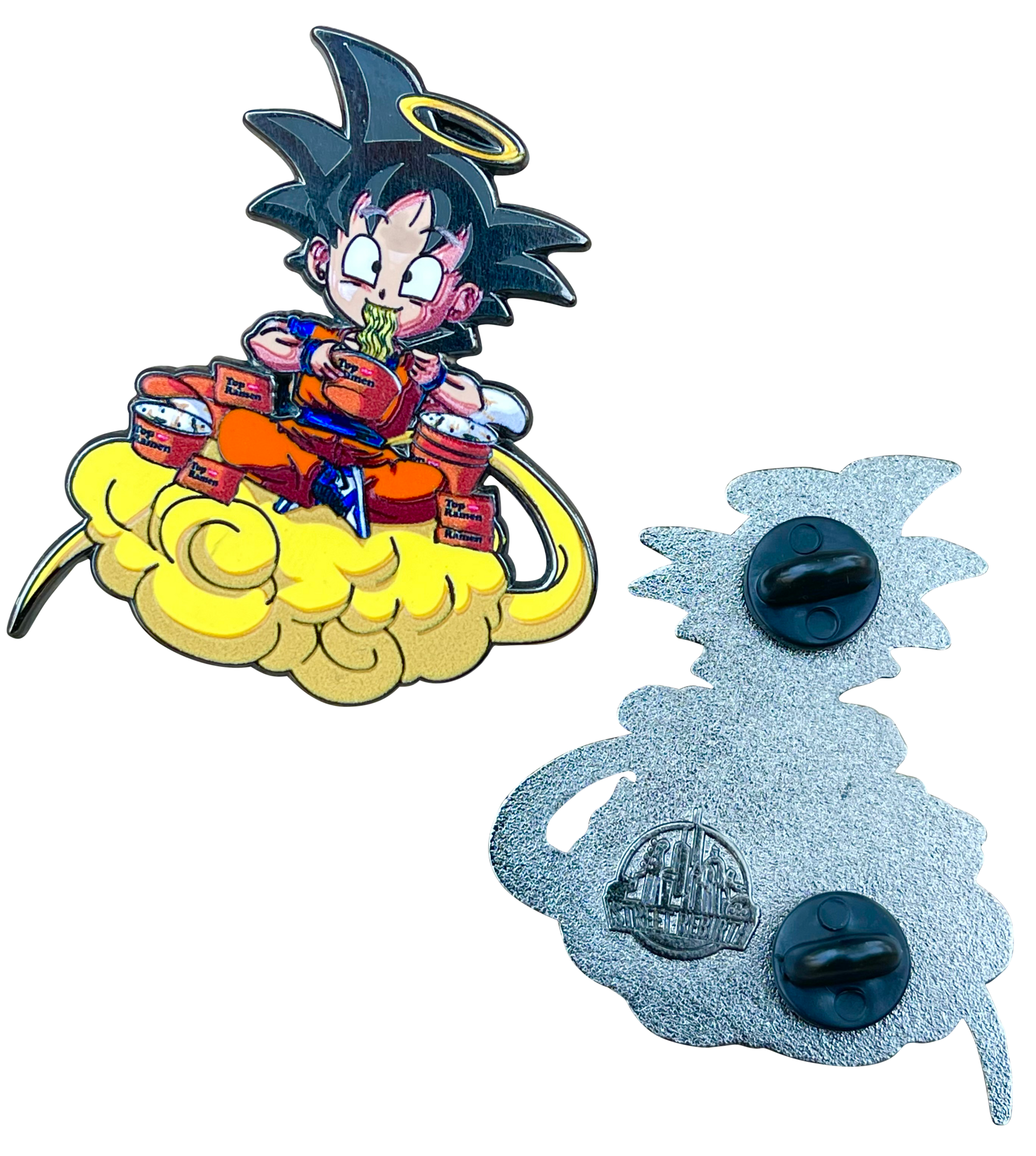 Kid Goku on Nimbus Enamel Pin – A Whimsical Tribute to Iconic Anime