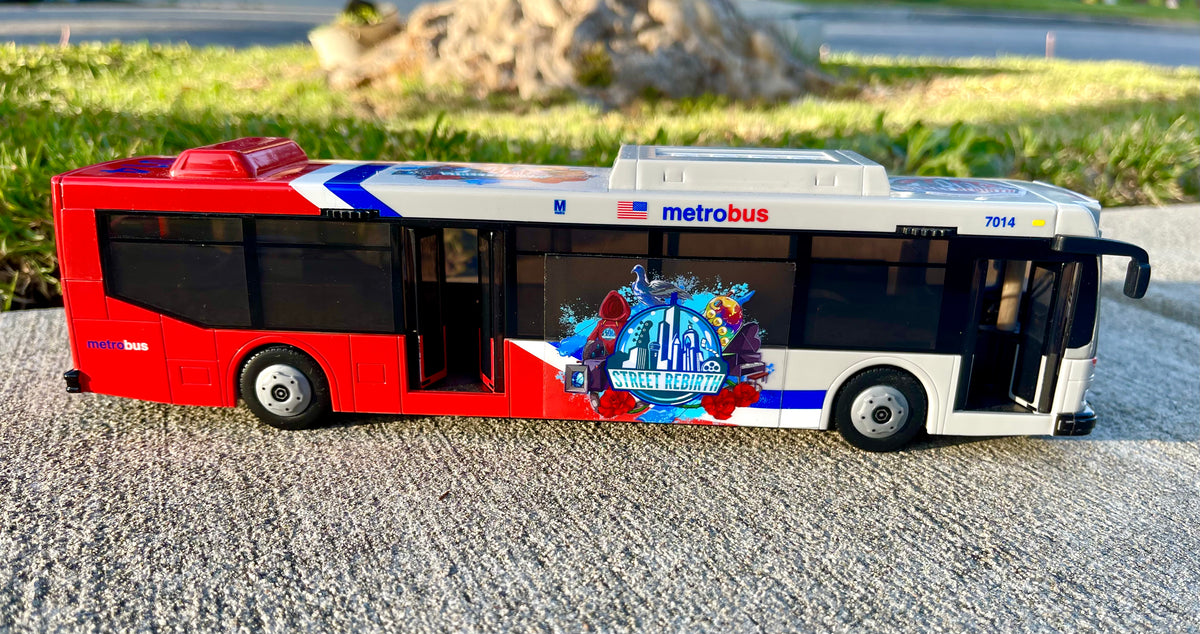 Street Rebirth Vehicles - Metro Bus - 11 x 3 x 3.5 Inches