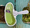 Pickle Rick Sticker – One 4 Inch Water Proof Vinyl Sticker – For Hydro Flask, Skateboard, Laptop, Planner, Car, Collecting, Gifting